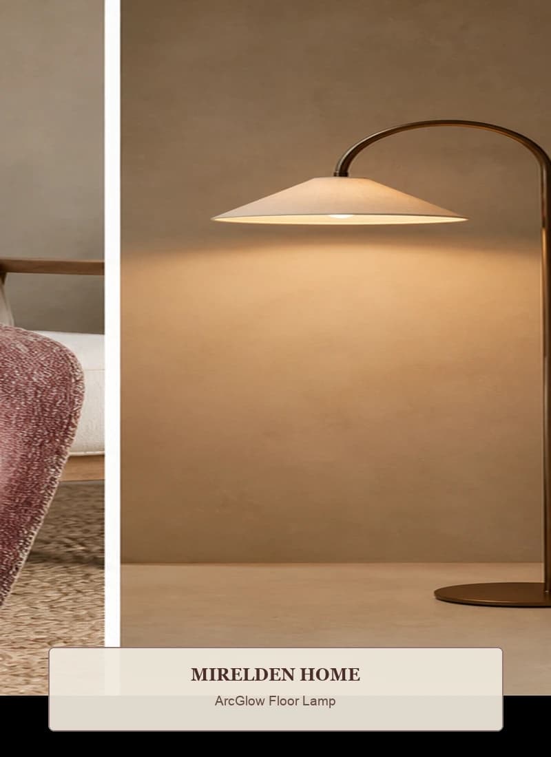 ArcGlow Floor Lamp by Mirelden Home