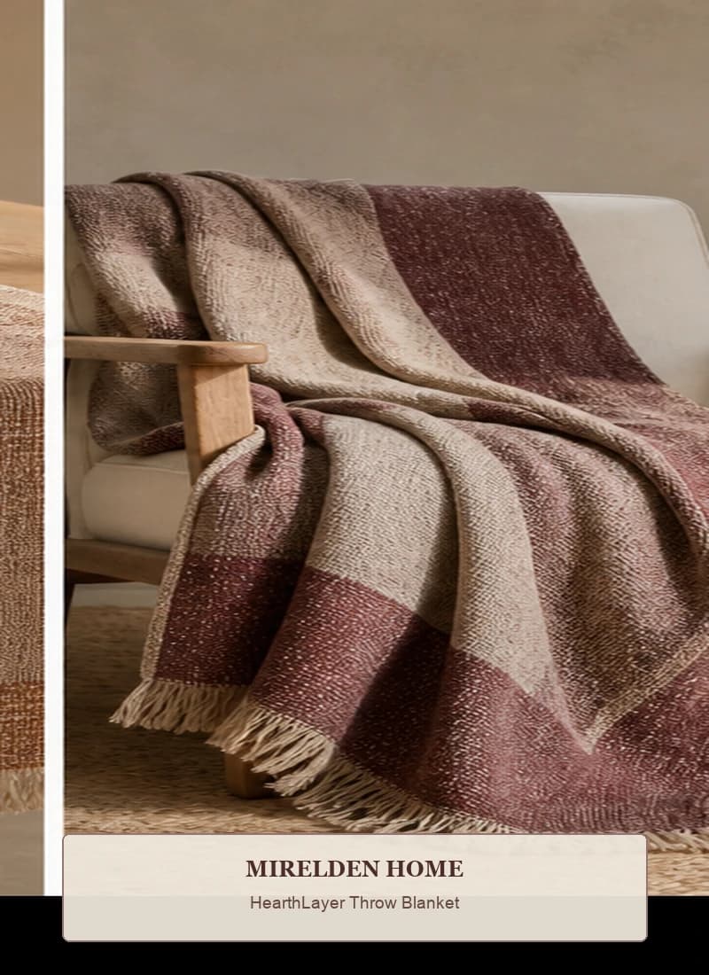 HearthLayer Throw Blanket by Mirelden Home